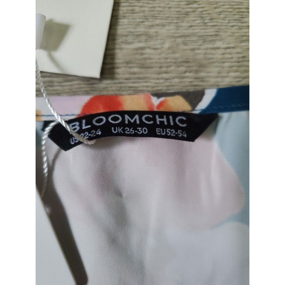 NWT Bloomchick Size 22-24 Floral Lightweight Loose Fitting Top Polyester Cute - Picture 4 of 7